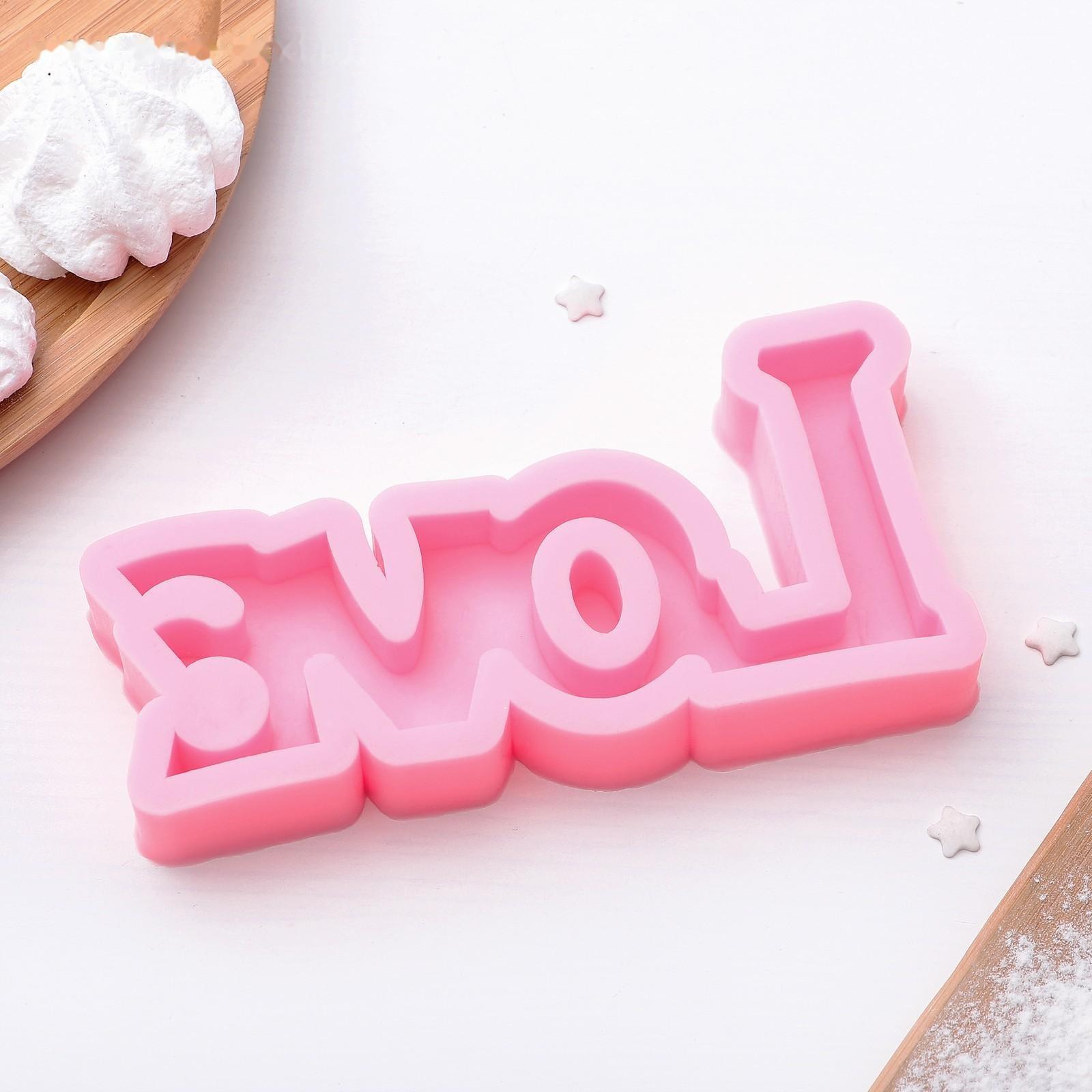 Молд «Любовь», 14,5×7,5см, цвет розовый