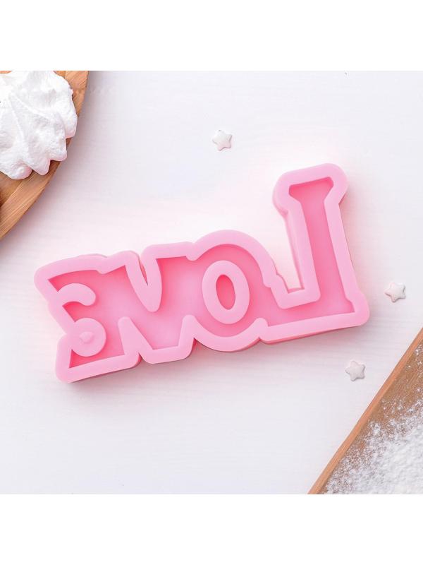 Молд «Любовь», 14,5×7,5см, цвет розовый