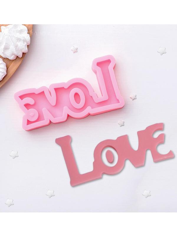 Молд «Любовь», 14,5×7,5см, цвет розовый