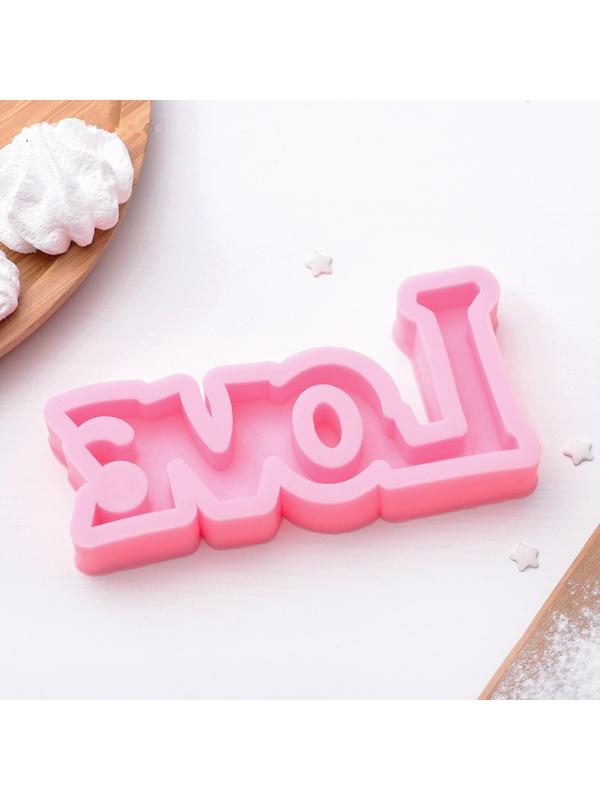 Молд «Любовь», 14,5×7,5см, цвет розовый