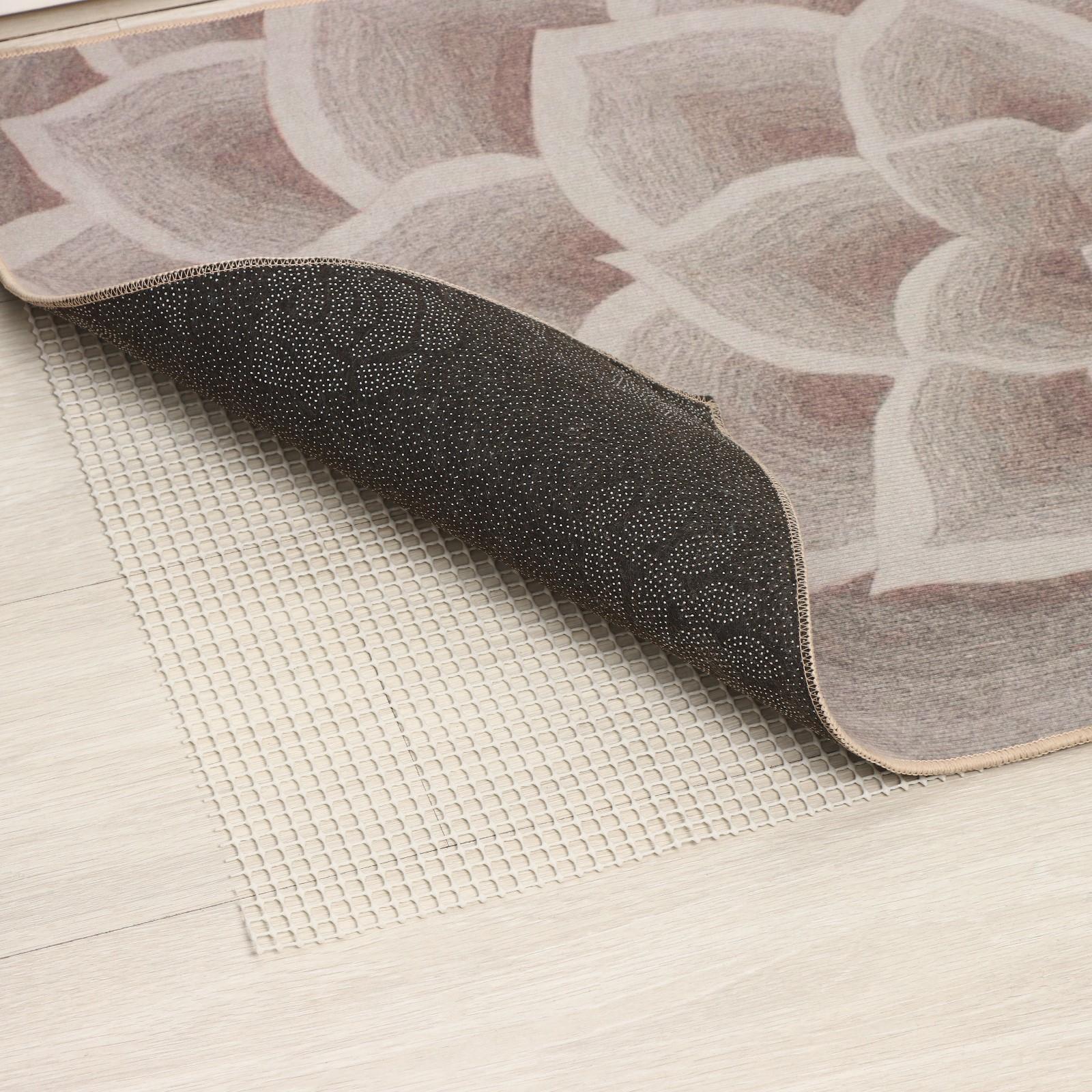 Подложка под ковёр противоскользящая Доляна, 45×90 см, цвет белый