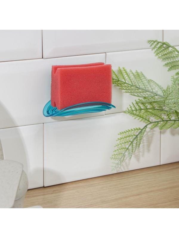 Держатель для губки на присоске, 11×7×4 см, цвет МИКС