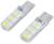 Автолампа светодиодная TORSO, T10 W5W, 12 В, 3 Вт, 6 SMD-5630, свет белый, набор 2 шт