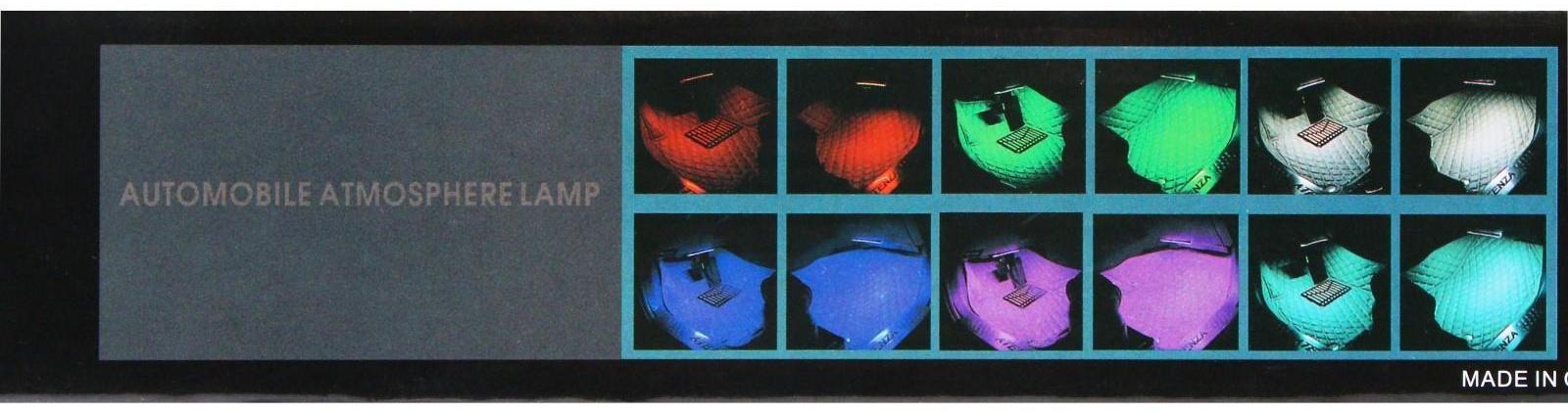 Подсветка салона 9 LED-5050, 14 см, пульт, светомузыка, мультисвет RGB, 4 шт