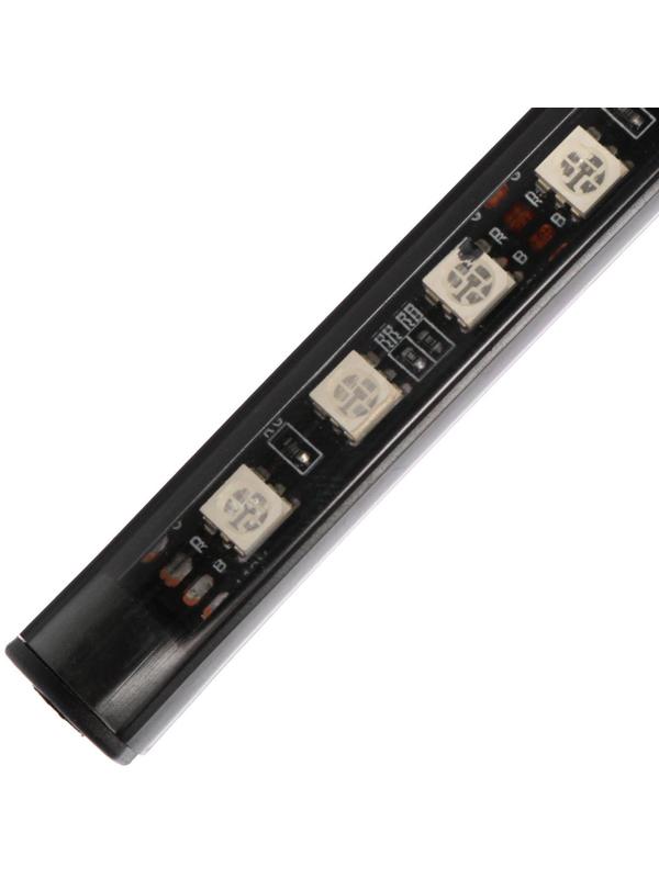 Подсветка салона 9 LED-5050, 14 см, пульт, светомузыка, мультисвет RGB, 4 шт