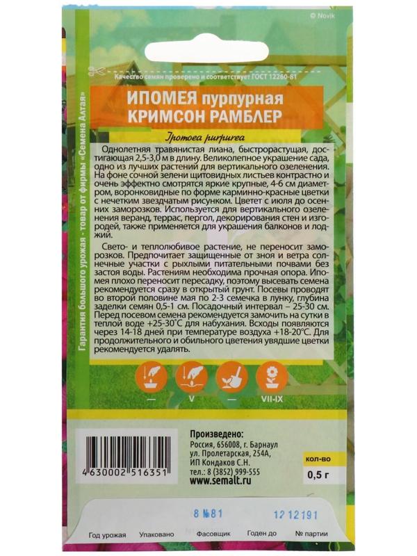 Семена цветов Ипомея 