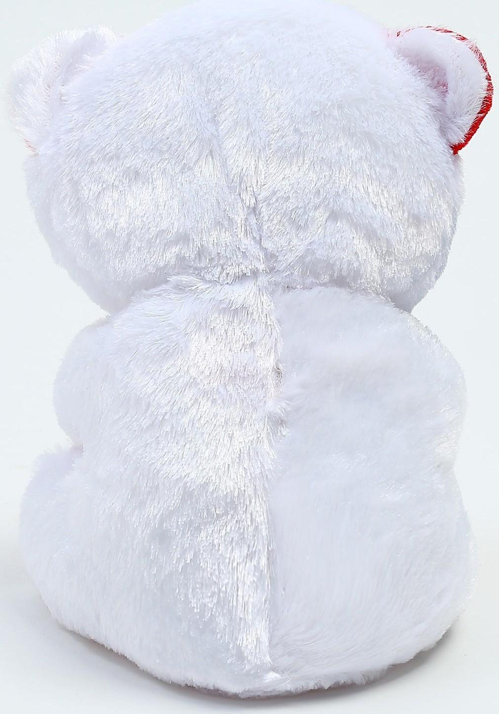 Мягкая игрушка «Обожаю», мишка, с сердечком, 17 см