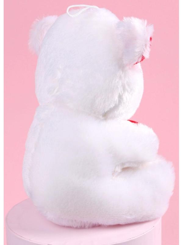 Мягкая игрушка «Обожаю», мишка, с сердечком, 17 см