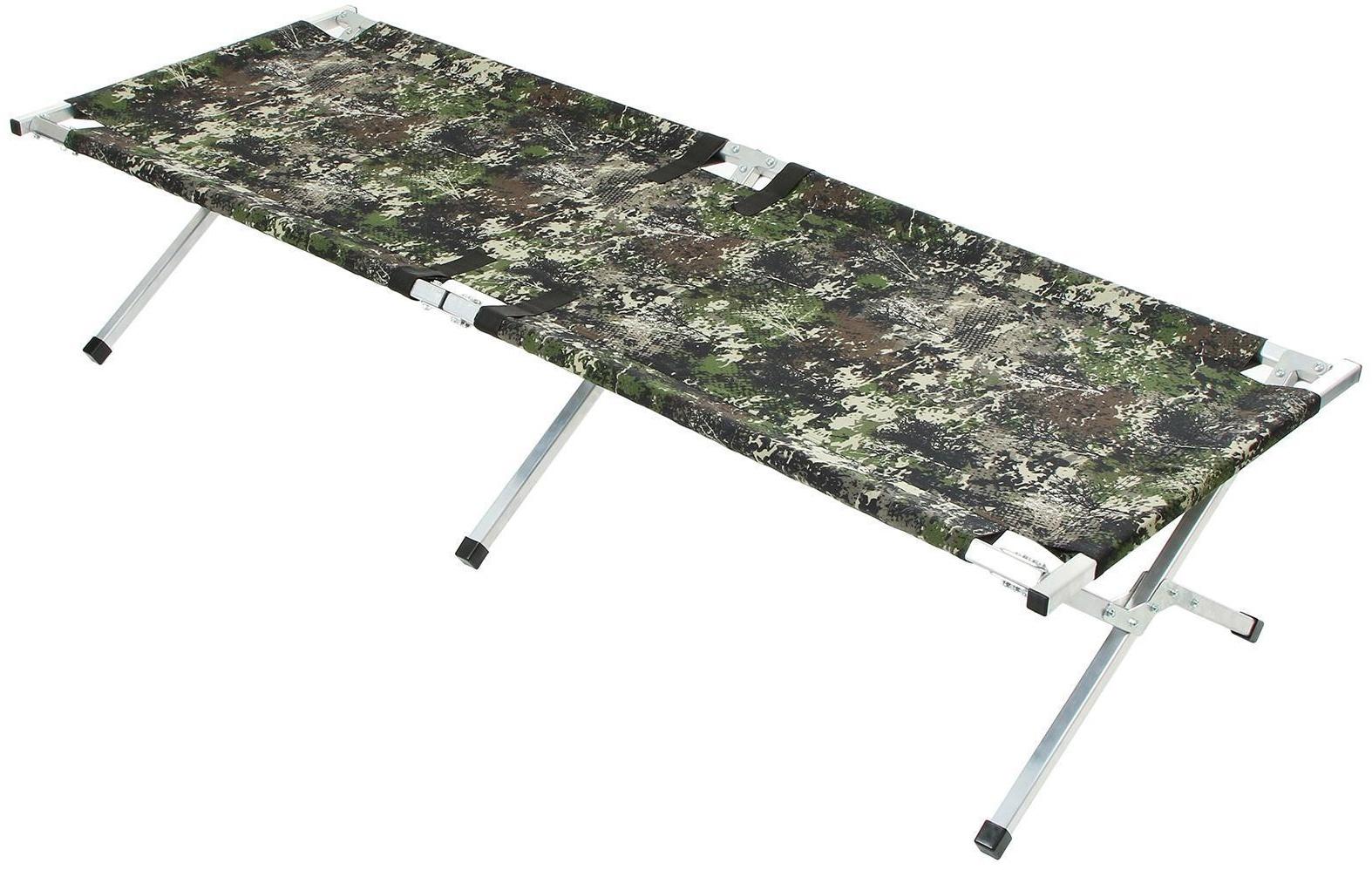 Раскладушка складная «Медведь», размер 190 х 65 х 40 см, цвета микс