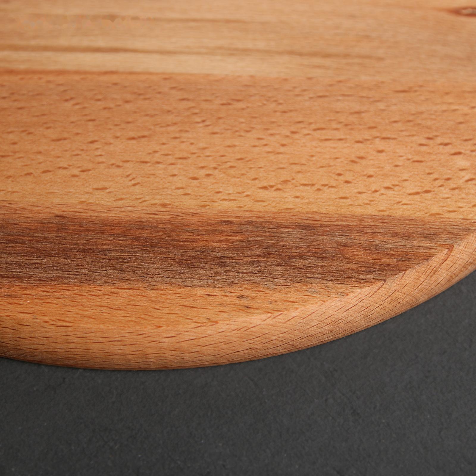 Доскa рaзделочнaя Премиум «Круглaя», d=30×1,8 см, бук