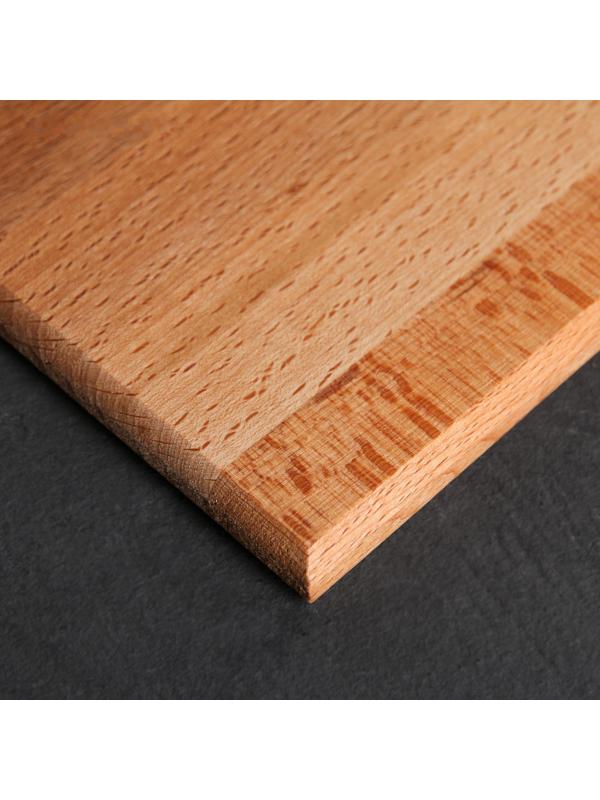 Доскa рaзделочнaя с кaнaвкой Премиум, 35×24,5×1,8 см, бук