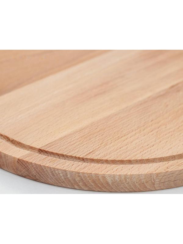 Нaбор досок разделочных нa подстaвке Премиум «Круг», 2 шт: d=30 см, d=25 см, мaссив букa