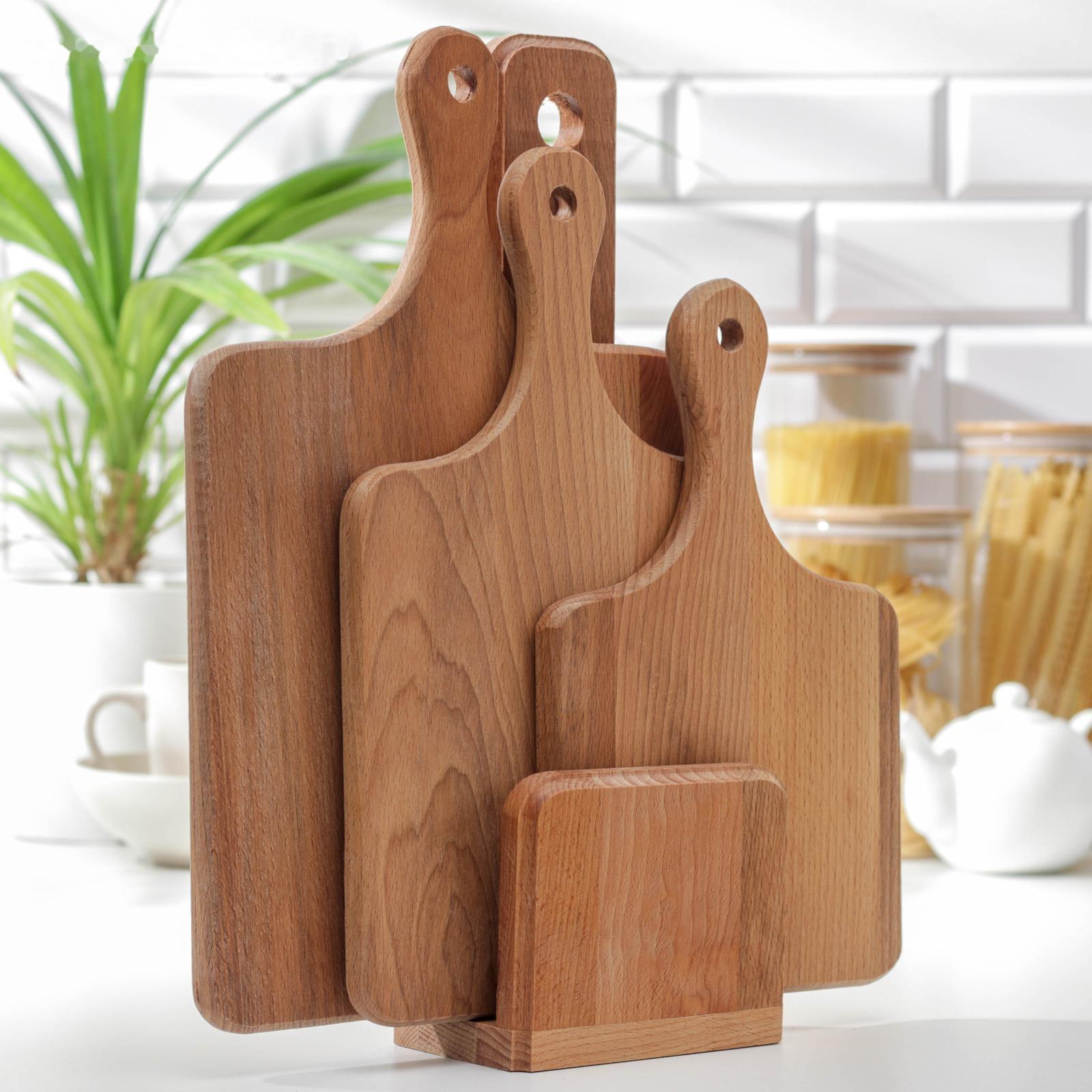 Нaбор досок разделочных нa подстaвке Премиум «Мaтрёшкa», 3 шт: 30×19 см, 35×21 см, 40×25 см, мaссив букa