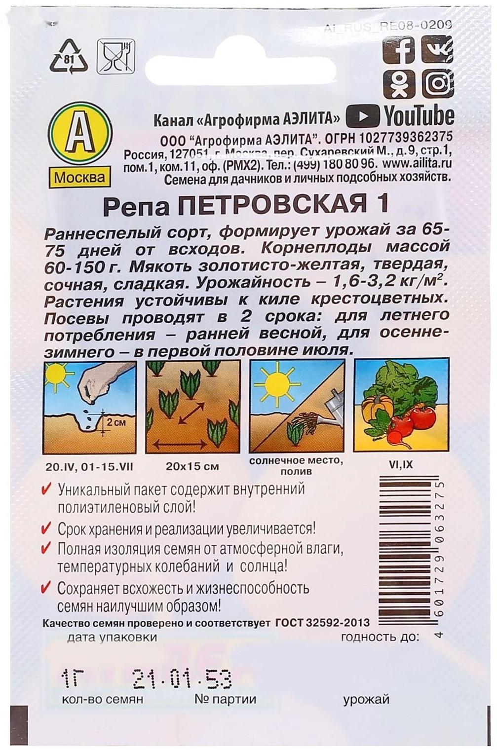 Семена Репа 