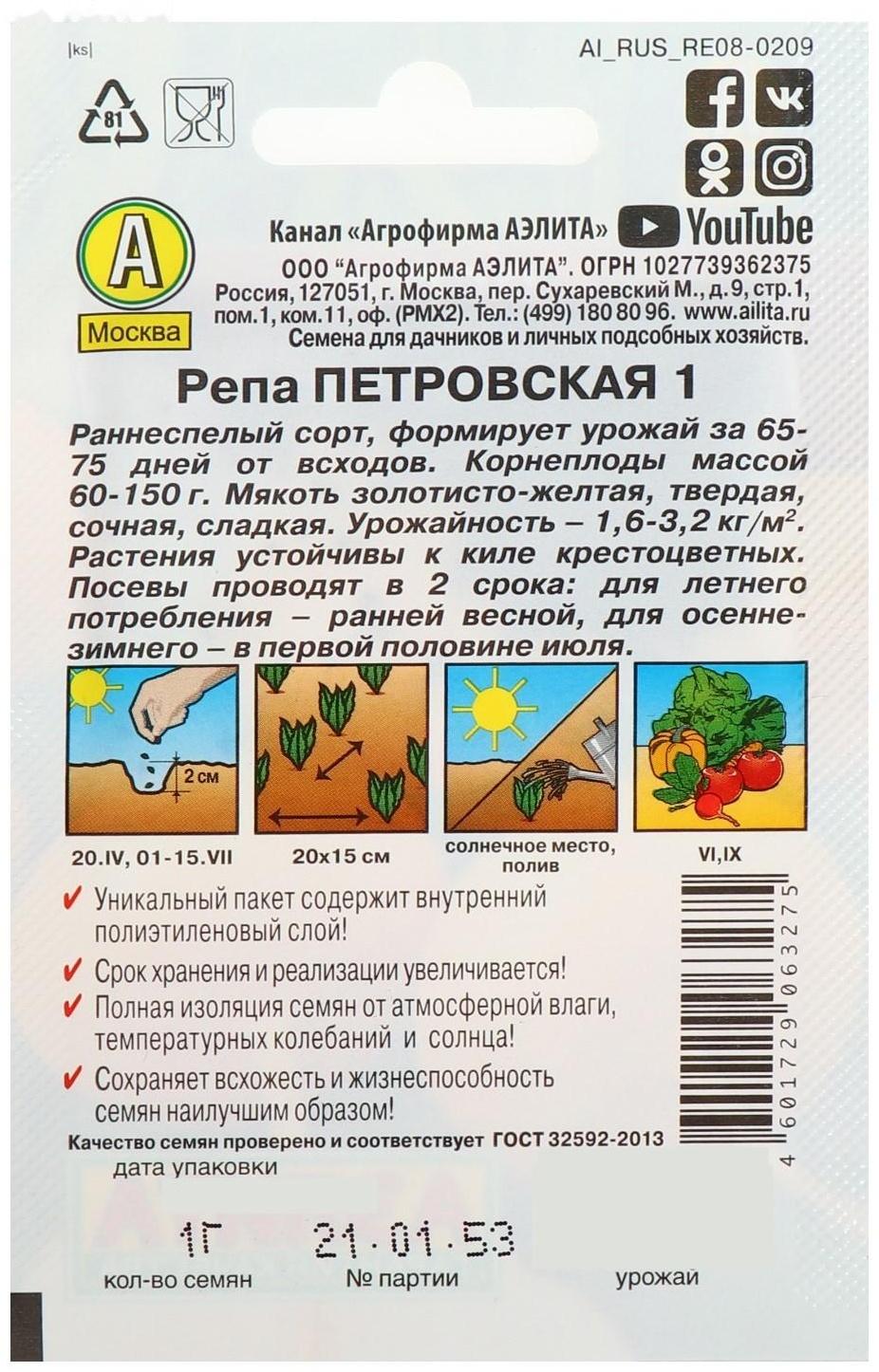 Семена Репа 