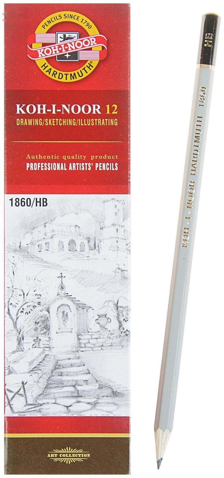 Карандаш чернографитный Koh-I-Noor 1860 НВ Gold Star, профессиональный