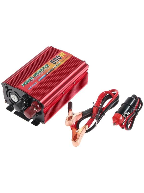 Преобразователь напряжения 12/220 В, 500 Вт, USB выход