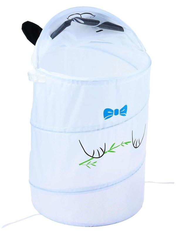 Корзина для игрушек «Панда» с ручками, 33,7 × 33,7 × 55 см