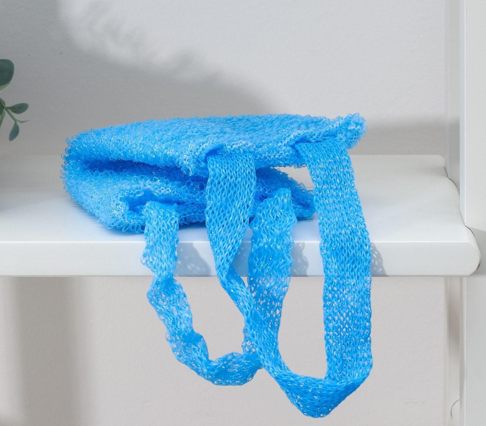 Мочалка для тела Доляна «Банная», 30×11 см, цвет МИКС