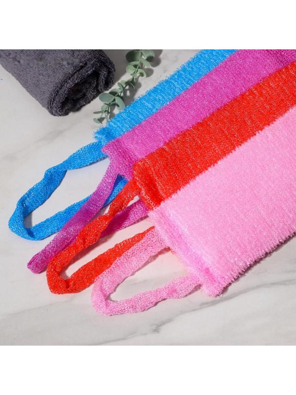 Мочалка для тела Доляна «Банная», 30×11 см, цвет МИКС