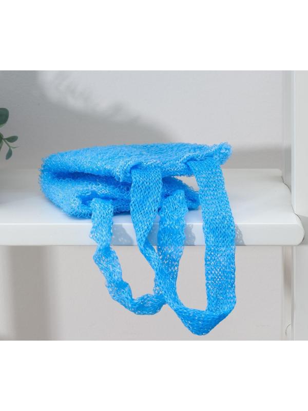 Мочалка для тела Доляна «Банная», 30×11 см, цвет МИКС