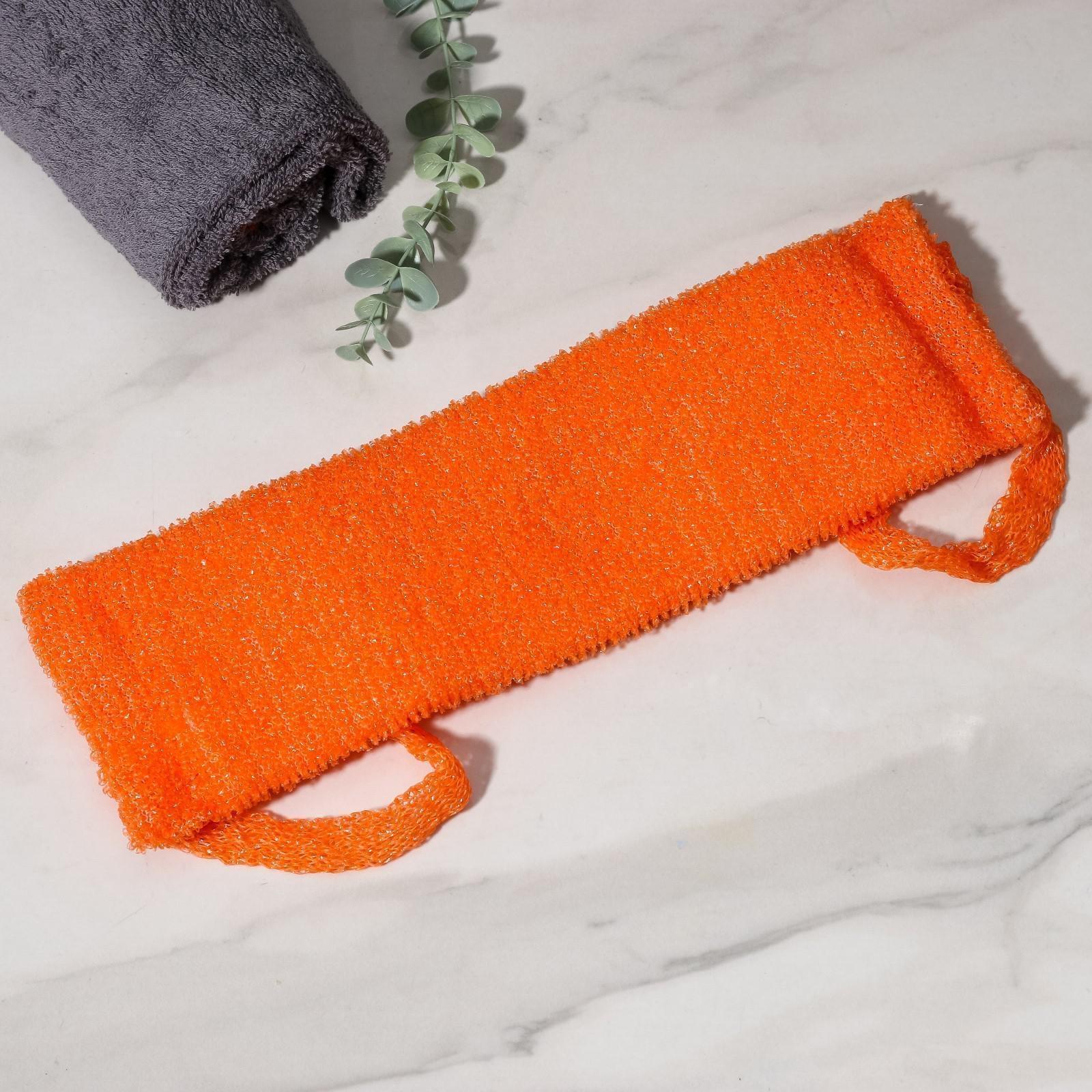 Мочалка для тела Доляна «Банная», длинная, 13×42 см, цвет МИКС