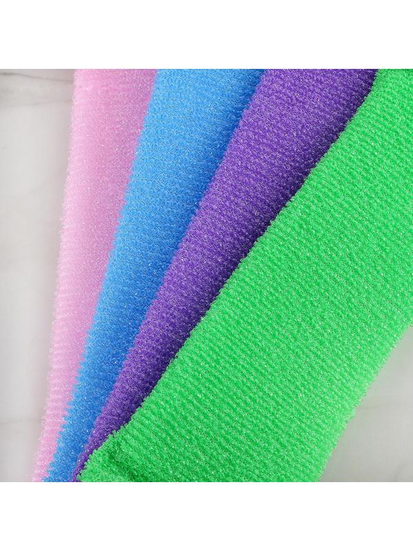 Мочалка для тела Доляна «Банная», длинная, 13×42 см, цвет МИКС