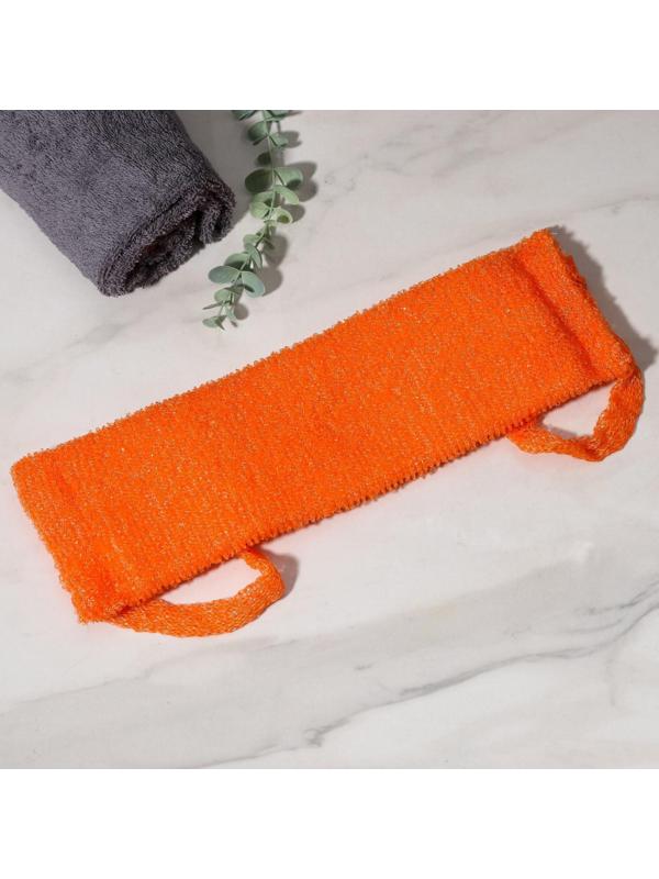 Мочалка для тела Доляна «Банная», длинная, 13×42 см, цвет МИКС