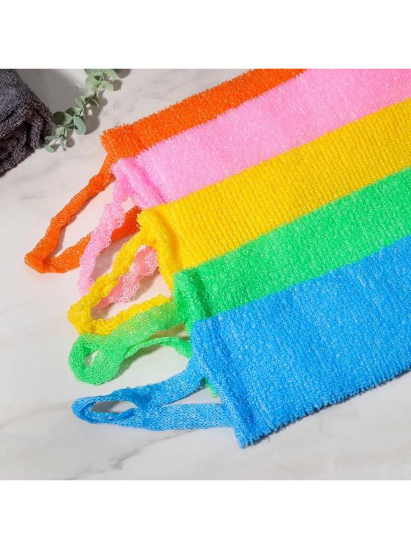 Мочалка для тела Доляна «Банная», длинная, 13×42 см, цвет МИКС