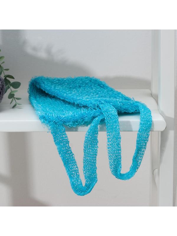 Мочалка для тела Доляна «Банный пояс», 45,5×11 см, цвет МИКС