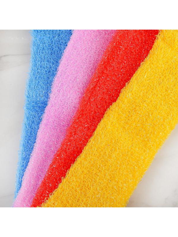 Мочалка для тела Доляна «Банный пояс», 45,5×11 см, цвет МИКС