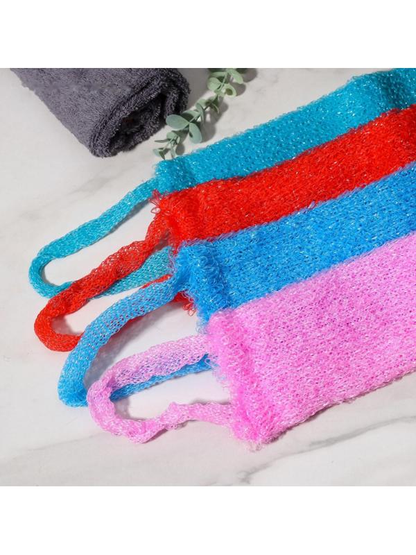 Мочалка для тела Доляна «Банный пояс», 45,5×11 см, цвет МИКС