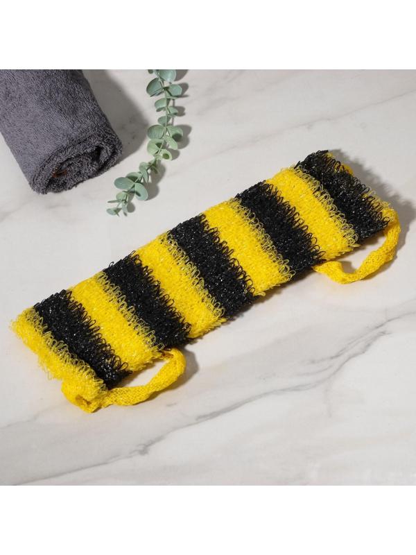 Мочалка для тела Доляна «Пчёлка», 12×45 см