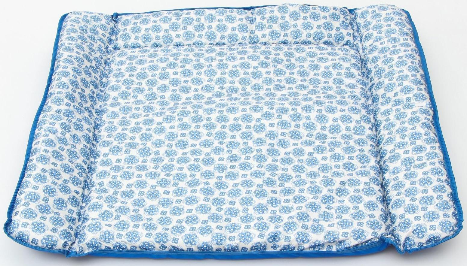 Матрасик для пеленального столика/комода, 80х67, голубой МИКС