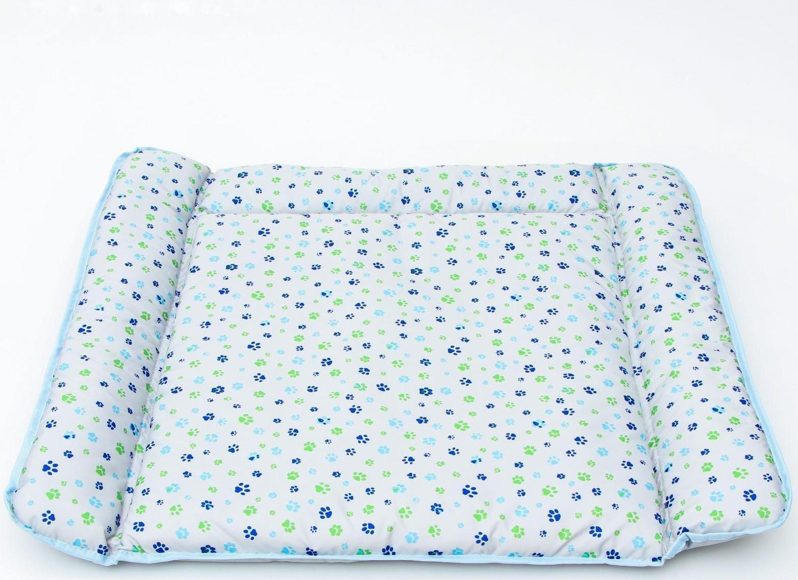 Матрасик для пеленального столика/комода, 80х67, голубой МИКС