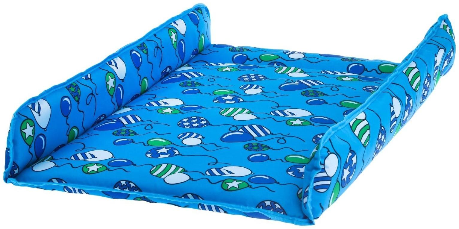 Матрасик для пеленального столика/комода, 80х67, голубой МИКС