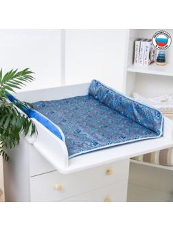 Матрасик для пеленального столика/комода, 80х67, голубой МИКС