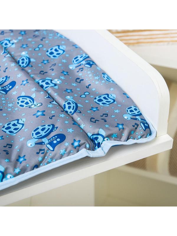 Матрасик для пеленального столика/комода, 80х67, голубой МИКС