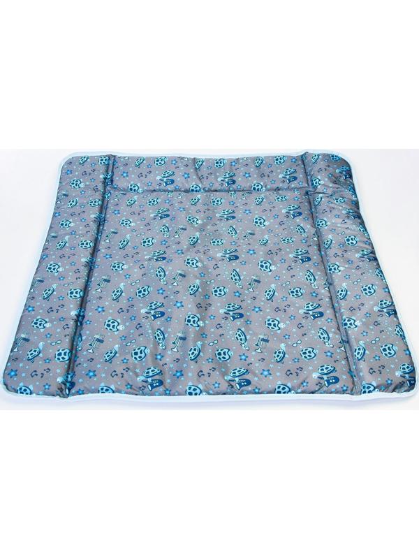 Матрасик для пеленального столика/комода, 80х67, голубой МИКС