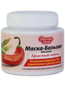 Маска-бальзам для укрепления и роста волос «Русское поле» красный перец, усиленная формула, 280 мл