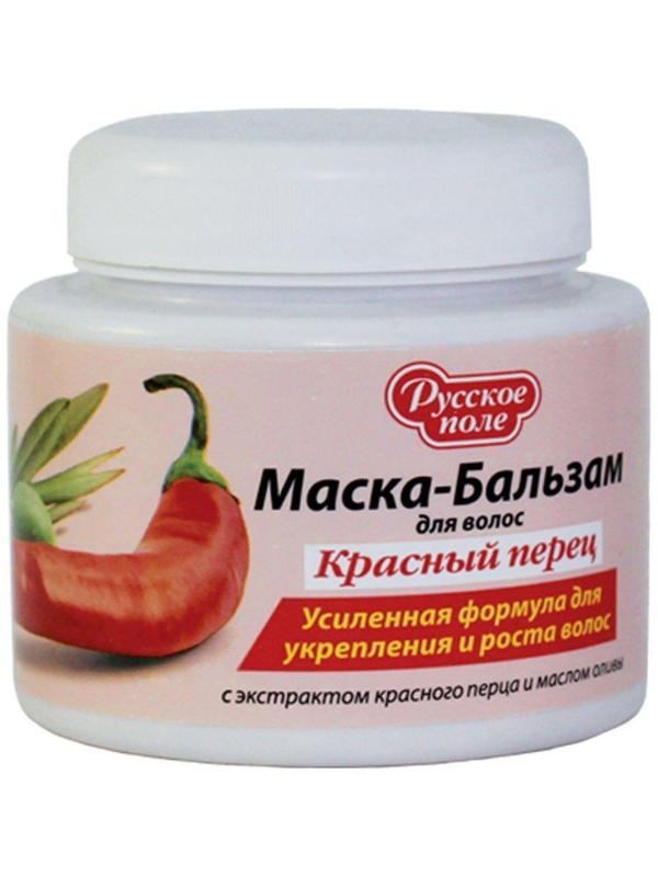 Маска-бальзам для укрепления и роста волос «Русское поле» красный перец, усиленная формула, 280 мл