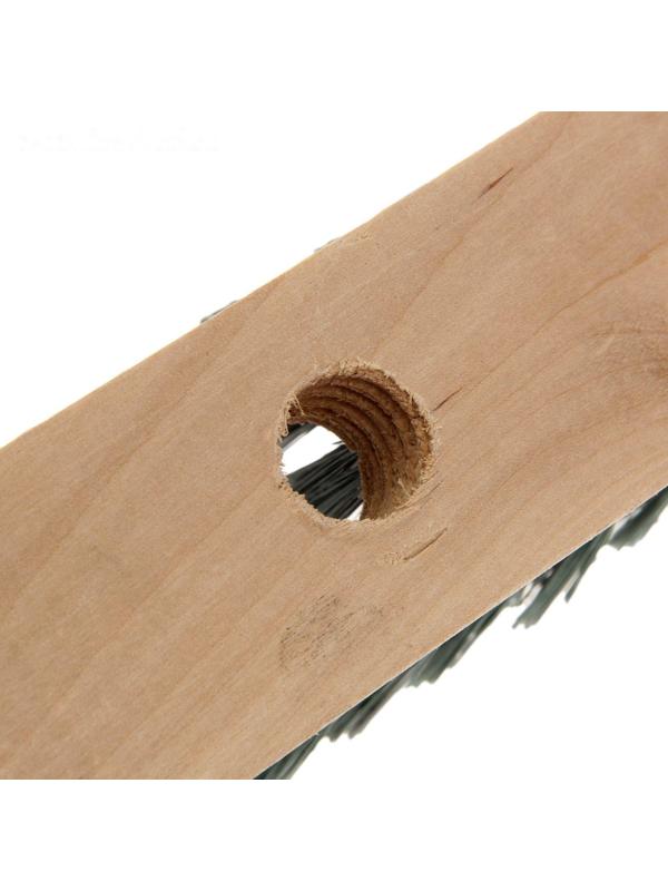 Щётка для подметания пола с резьбой, 25×5 см