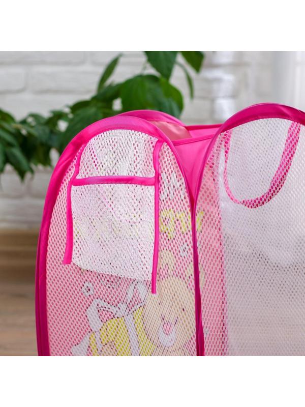 Корзина для игрушек «Мои игрушки» с ручками, 34х34х57 см