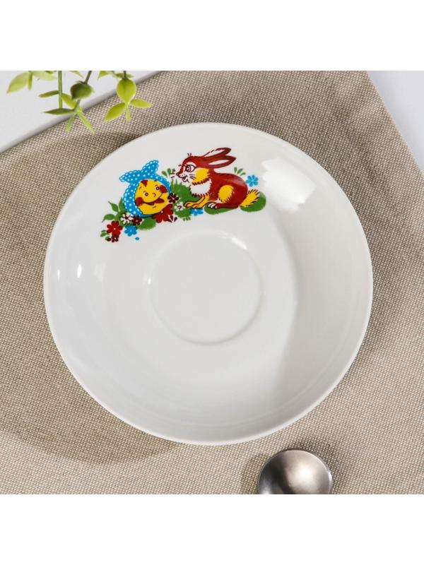 Блюдце чайное «Веселый Колобок», d=14 см, микс