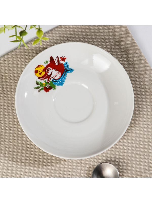 Блюдце чайное «Веселый Колобок», d=14 см, микс