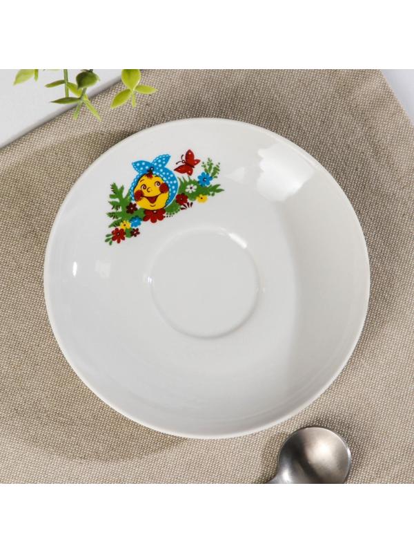 Блюдце чайное «Веселый Колобок», d=14 см, микс