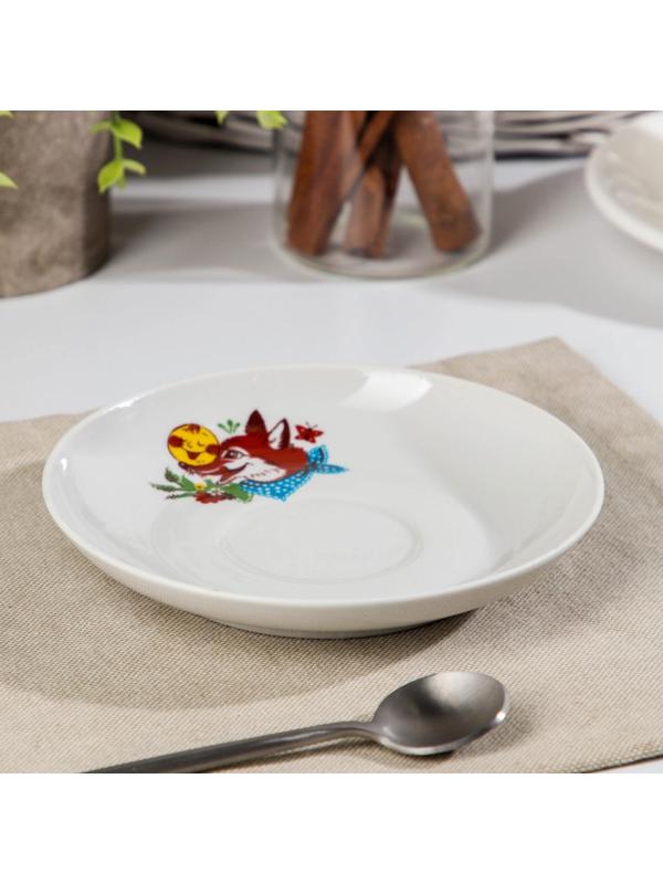 Блюдце чайное «Веселый Колобок», d=14 см, микс