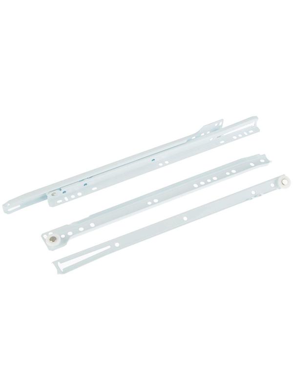 Роликовые направляющие, L=350 мм, до 12 кг, белые