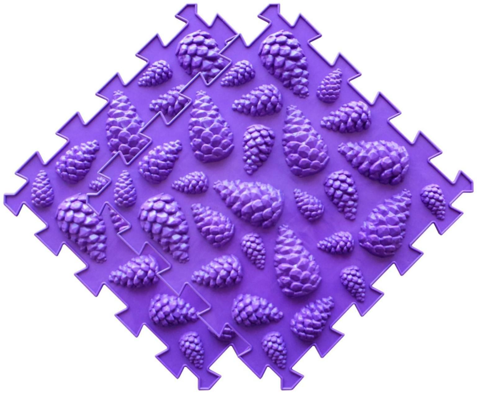 Модульный массажный коврик «Лес», 8 модулей, 4 вида, цвет МИКС