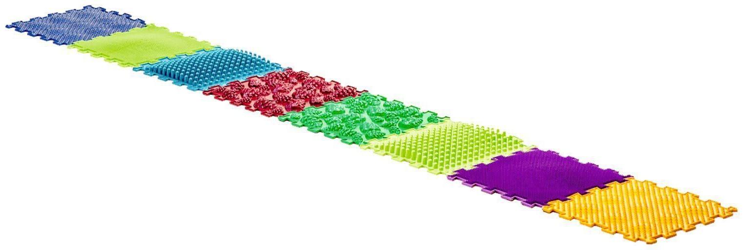 Модульный массажный коврик «Лес», 8 модулей, 4 вида, цвет МИКС